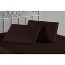 Ver imagem 4 de Kit Fronhas Nobre 2 Peças 50cm X 70cm Malha 100% Algodão - Marrom