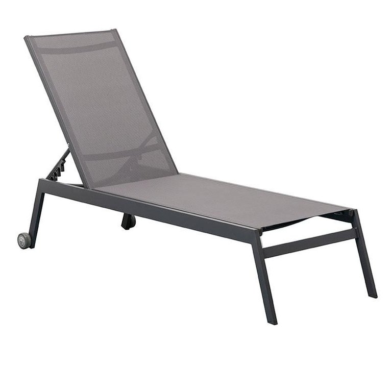 Espreguiçadeira Chaise Itagua-Rivatti - Grafite Espreguiçadeira Chaise Itagua-Rivatti - Grafite