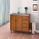 Ver imagem 3 de Balcão de Pia 2 Portas e 4 Gavetas Mpo Móveis