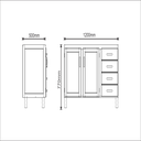 Ver imagem 4 de Balcão de Pia 2 Portas e 4 Gavetas Mpo Móveis