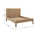 Ver imagem 4 de Cama Casal Queen Size 1,60 Madeira Maciça Natural Cabeceira