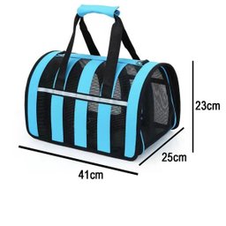 Bolsa Transporte Gato Cachorro Cao Pet Faixa Refletiva Pequeno Porte Animal de Estimaçao Segurança C - 5