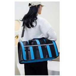 Bolsa Transporte Gato Cachorro Cao Pet Faixa Refletiva Pequeno Porte Animal de Estimaçao Segurança C - 11