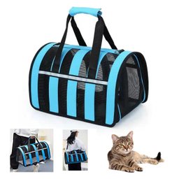 Bolsa Transporte Gato Cachorro Cao Pet Faixa Refletiva Pequeno Porte Animal de Estimaçao Segurança C - 1