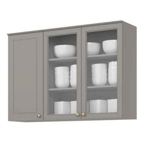 Armário Aéreo Henn 120cm 3 Portas Americana