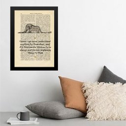 Quadro Elefante Pequeno Príncipe 45x34cm - com Vidro:madeira Preta - 1