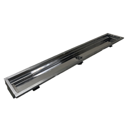 Ralo Inox Classic com Saída em Baixo - Inox 304 - 100x15x05 Cm - 1