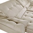 Ver imagem 5 de Sofá 2,90m Retrátil e Reclinável Atlanta Com Molas ensacadas 5 Lugares Fabri Decor:Bege