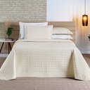 Ver imagem 2 de Cobre Leito Harmonia Casal Queen Tecido Percal 200 Fios Algodão Premium Luxo Toque Macio - Palha