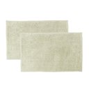 Ver imagem 1 de Kit 2 Tapetes Banheiro Bolinha Antiderrapante Palha 58x38cm