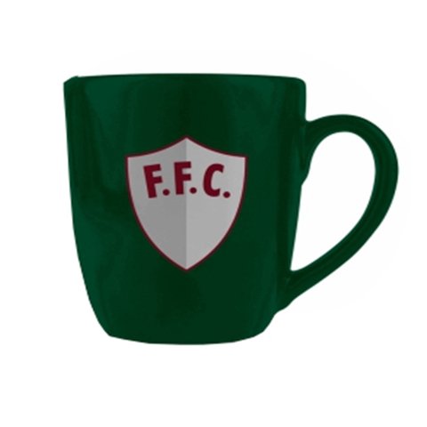 Caneca Cerâmica Prime Brasfoot Fluminense 350 Ml Licenciada Verde