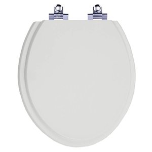 Assento Sanitário Laqueado Soft Close Convencional Cinza Claro para Vaso Icasa