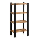 Ver imagem 4 de Estante Multiuso Torre Natural & Colors 4 Prateleiras Along Mel / Preto