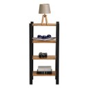 Ver imagem 5 de Estante Multiuso Torre Natural & Colors 4 Prateleiras Along Mel / Preto