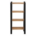 Ver imagem 3 de Estante Multiuso Torre Natural & Colors 4 Prateleiras Along Mel / Preto