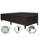 Ver imagem 5 de Cama Box Báu Base Solteiro. Suede Cinza