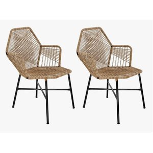 Kit 2 Cadeiras Tropicália Fibra Sintética(bananeira)
