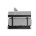Ver imagem 6 de Sofá 2 Lugares Cama Solteiro Linho Cinza Living 200cm Base Industrial Sala Cherie K01 - D’Rossi