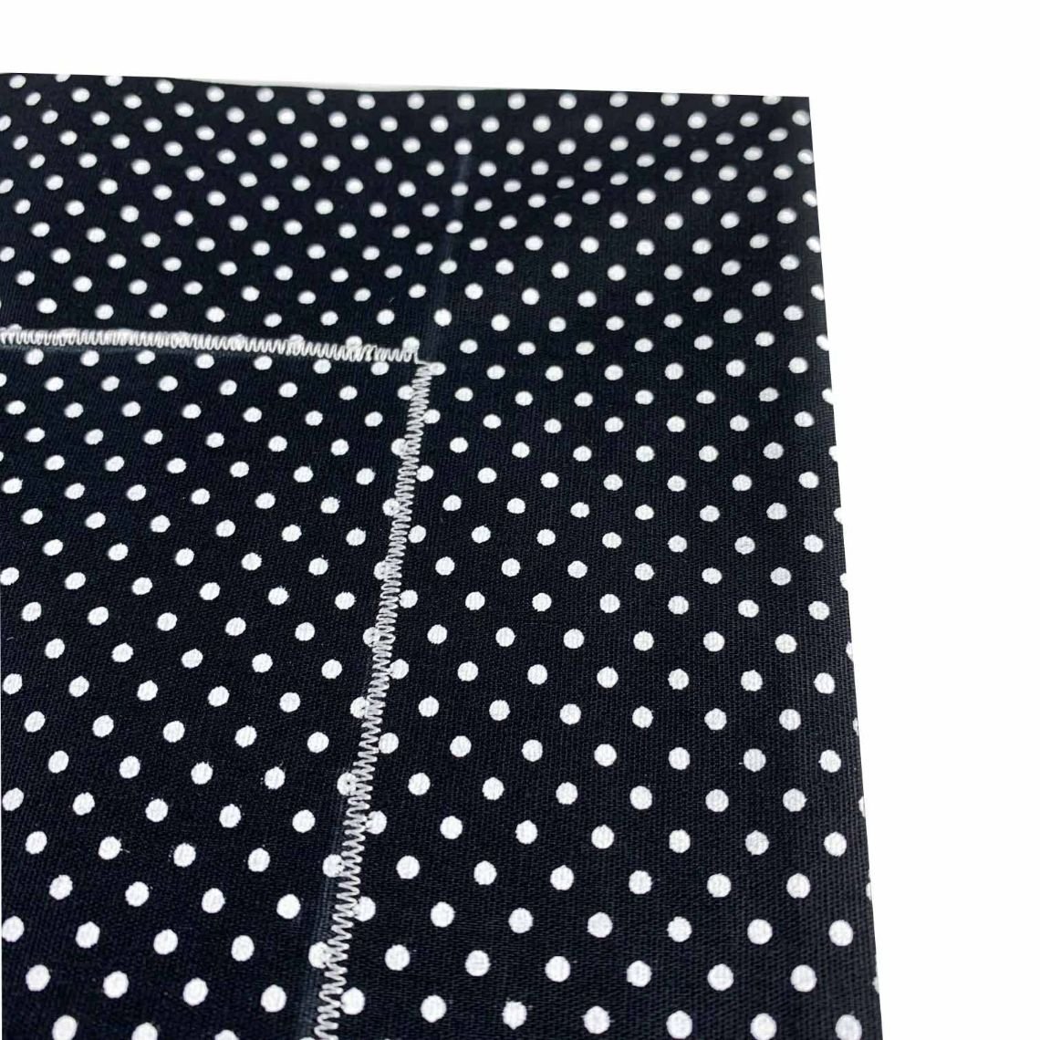 Jogo c/ 2 Lugares Americanos Duplos em Algodão Poá Branco 44cm - 3