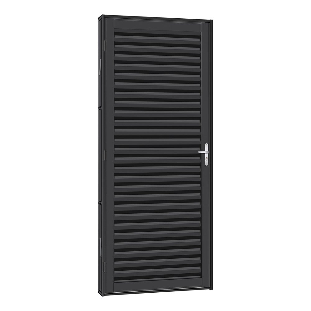 Porta de Aço Laminada Tradição 61x215 R120 Abertura Direita - 1