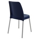 Ver imagem 5 de Cadeira Tramontina Vanda em Polipropileno com Pernas de Alumínio Azul Yale