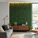 Ver imagem 4 de 15 Placas Grama Artificial Jardim Vertical Parede Verde 3d Decoração Interna Folhagem