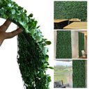 Ver imagem 2 de 15 Placas Grama Artificial Jardim Vertical Parede Verde 3d Decoração Interna Folhagem