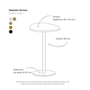 Ver imagem 2 de Mesa Lateral Orgânica Média MDF Cor:Preto