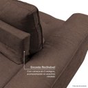 Ver imagem 7 de Sofá de Canto Retrátil Chaise Lado Esquerdo 4 Lugares Nest CabeCasa MadeiraOriginals Marrom