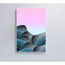 Ver imagem 1 de Quadro Abstrato Azul E Verde 80x120 Cm Tecido Canvas