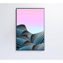 Ver imagem 2 de Quadro Abstrato Azul E Verde 80x120 Cm Tecido Canvas