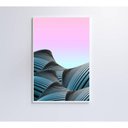 Ver imagem 6 de Quadro Abstrato Azul E Verde 80x120 Cm Tecido Canvas