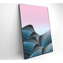 Ver imagem 4 de Quadro Abstrato Azul E Verde 80x120 Cm Tecido Canvas