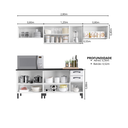 Ver imagem 4 de Cozinha Modulada em Aço 5 Peças 12 Portas 2 Gavetas New Premium Itatiaia 