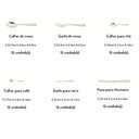 Ver imagem 7 de Faqueiro Tramontina Pacific Aço Inox C/ Facas de Churrasco Brilho e Detalhes no Cabo 72 Pçs