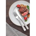 Ver imagem 2 de Faqueiro Tramontina Pacific Aço Inox C/ Facas de Churrasco Brilho e Detalhes no Cabo 72 Pçs