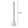 Kit Cuia Preta Bocal Inox Pé Metal + Bomba Estampada 21cm - 2