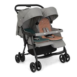 Carrinho de Gêmeos Aire Twin Cinza Pebble - Joie - 4