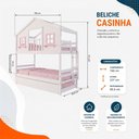 Ver imagem 6 de Treliche Casinha Dos Sonhos com Varanda Madeira Maciça Branco Rosa Housin