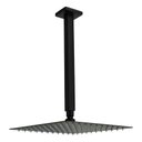 Ver imagem 3 de Ducha Ultra Slim Quadrado 25x25 Black Com Braço Suporte Teto