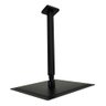 Ducha Ultra Slim Quadrado 25x25 Black Com Braço Suporte Teto - 9