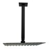 Ducha Ultra Slim Quadrado 25x25 Black Com Braço Suporte Teto - 10