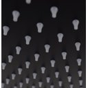 Ver imagem 7 de Ducha Ultra Slim Quadrado 25x25 Black Com Braço Suporte Teto