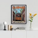 Ver imagem 2 de Quadro Poster Lisboa - Portugal 33x24cm:madeira Preta