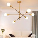 Ver imagem 7 de Lustre Pendente Sputnik Ipanema Moderno Luminária de Teto Iuminação Decoração Casa Sala de Estar Art