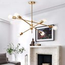 Ver imagem 2 de Lustre Pendente Sputnik Ipanema Moderno Luminária de Teto Iuminação Decoração Casa Sala de Estar Art