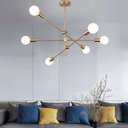 Ver imagem 6 de Lustre Pendente Sputnik Ipanema Moderno Luminária de Teto Iuminação Decoração Casa Sala de Estar Art