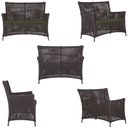 Ver imagem 5 de 2 Sofá Área e Mesa Igapó Alumínio Pintura Marrom Corda Náutica Estofado Impermeável Almofada 13 Tram