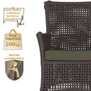 Ver imagem 4 de 2 Sofá Área e Mesa Igapó Alumínio Pintura Marrom Corda Náutica Estofado Impermeável Almofada 13 Tram