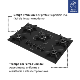 Kit Balcão Cooktop Turim com Fogão 5 Bocas Itatiaia Itacook Premium - 2